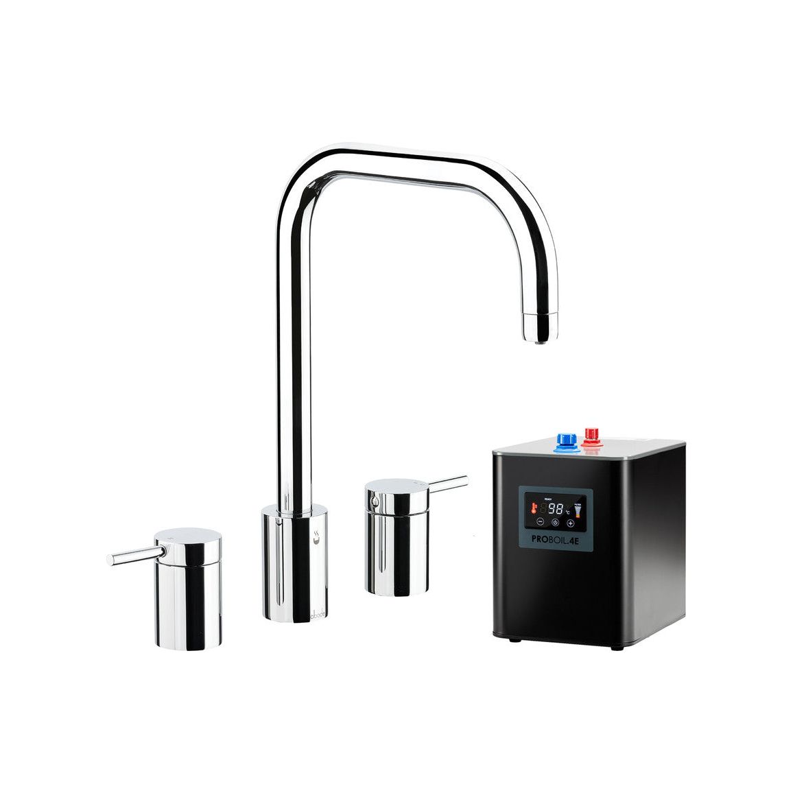 Abode Project 4 IN 1 3 Part Tap & Proboil.4E Tank - Chrome