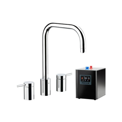 Abode Project Robinet 4 EN 1 en 3 parties et réservoir Proboil.4E - Chrome