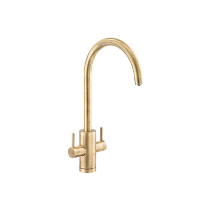 Abode Profile 4 IN 1 Monobloc Tap & Proboil.4E Tank - Antique Brass