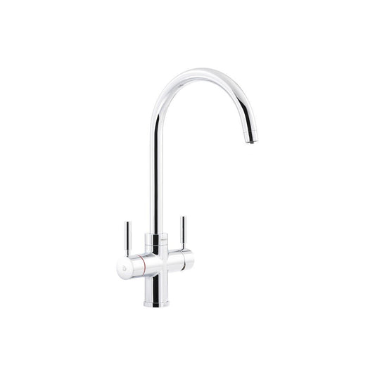 Grifo monobloque con caño cisne 3 en 1 Abode Prostream - Cromo