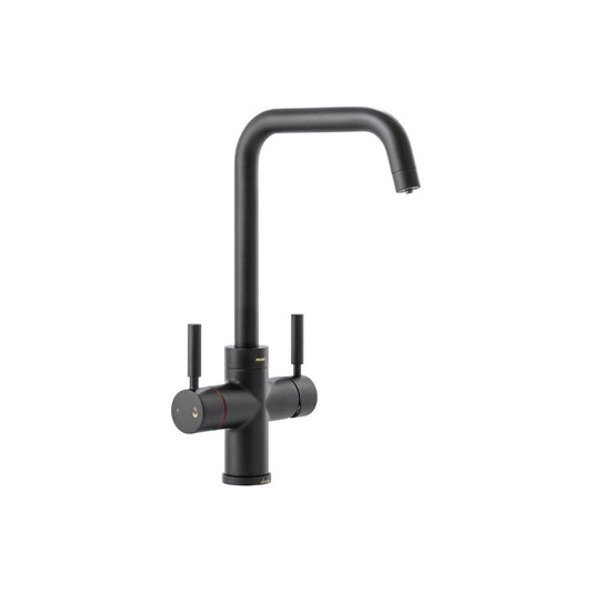 Grifo monobloque Abode Propure 4 en 1 con cuatro caño - Negro mate