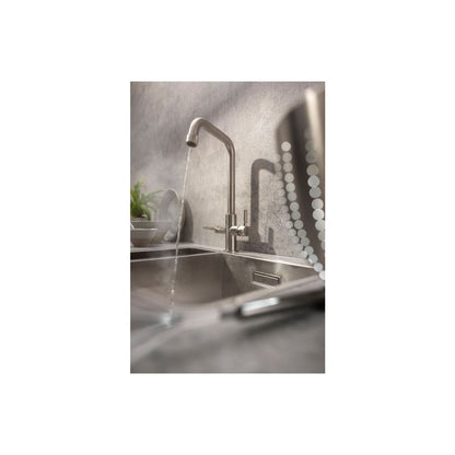 Abode Industria 3 IN 1 Monobloc Tap - Brushed Nickel