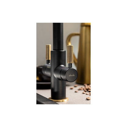 Abode Industria 3 IN 1 Monobloc Tap - Matt Black & Antique Brass