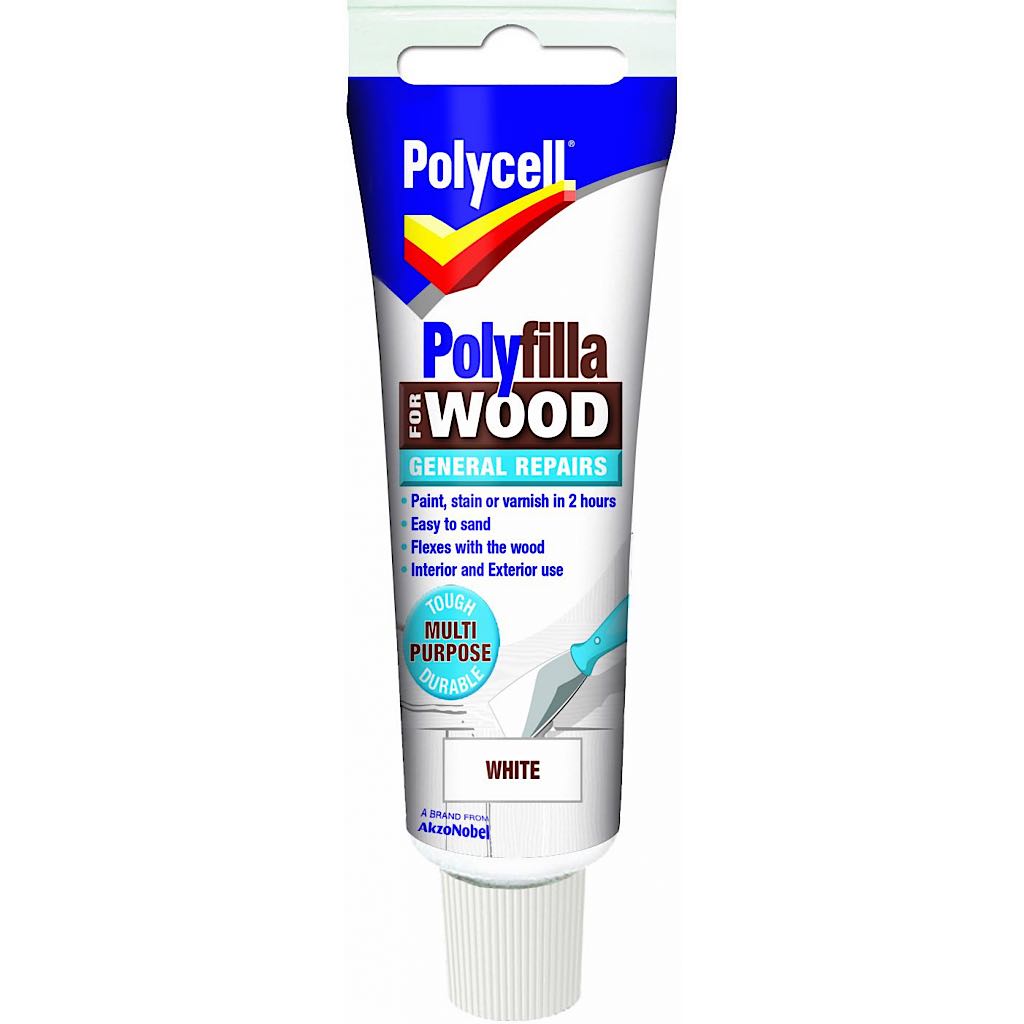 Polycell Polyfilla Wood General Repair White Tube 75gm