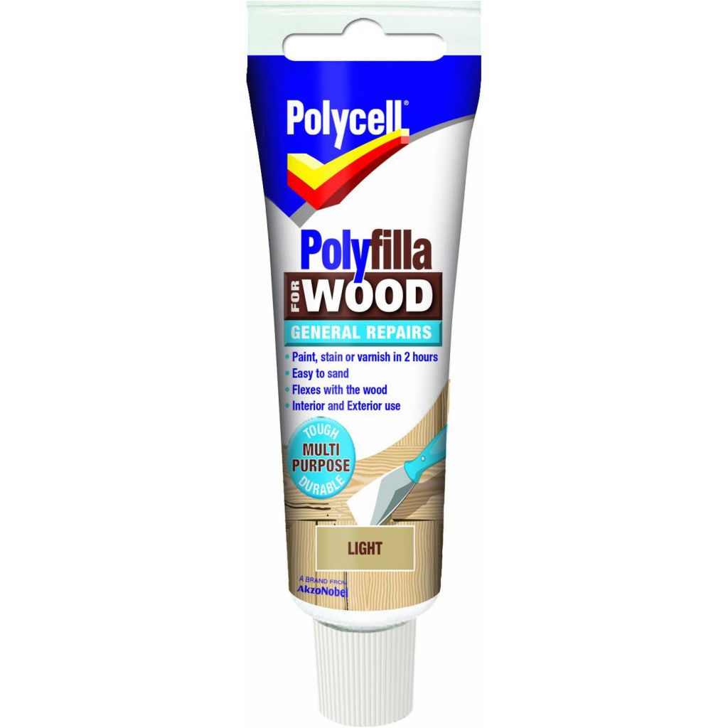 Polycell Polyfilla Wood General Repair Light Tube 75gm