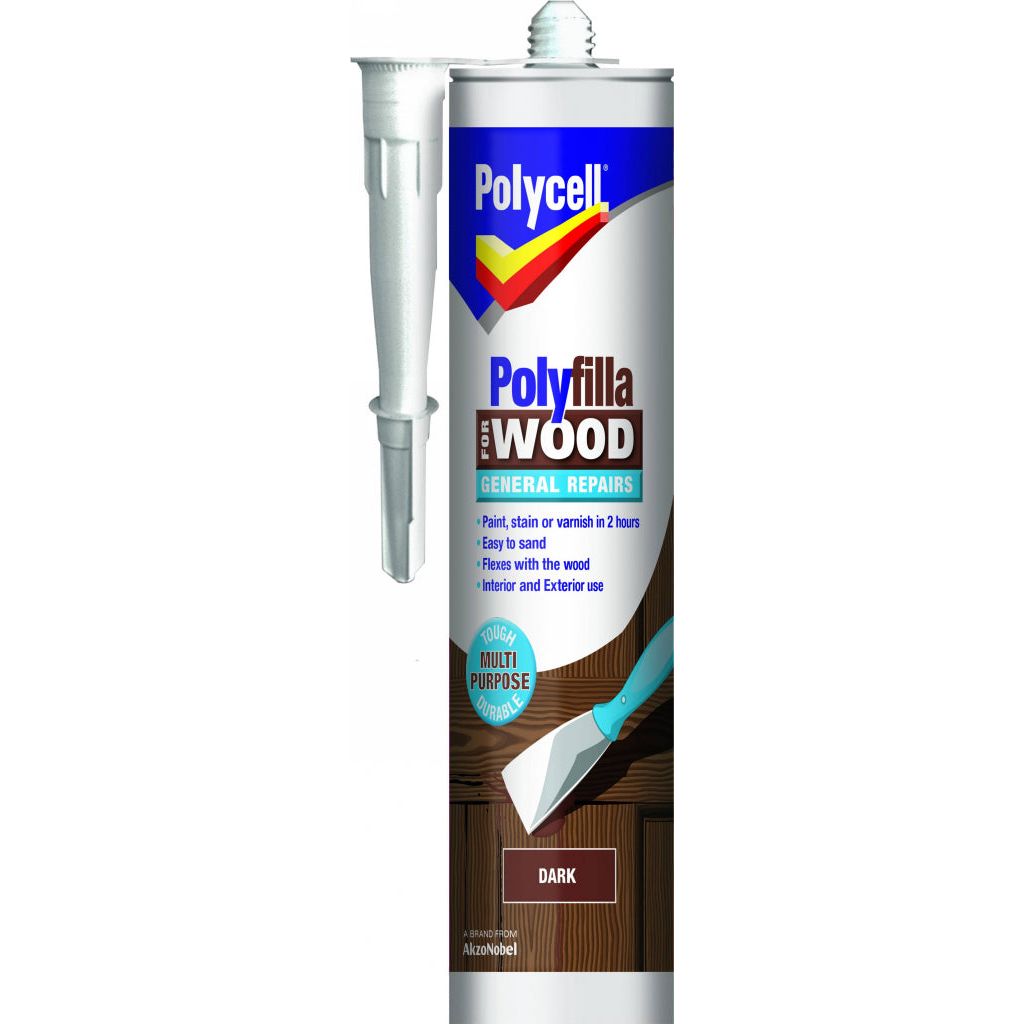 Polycell Polyfilla Wood General Repair Dark Cartridge 480gm