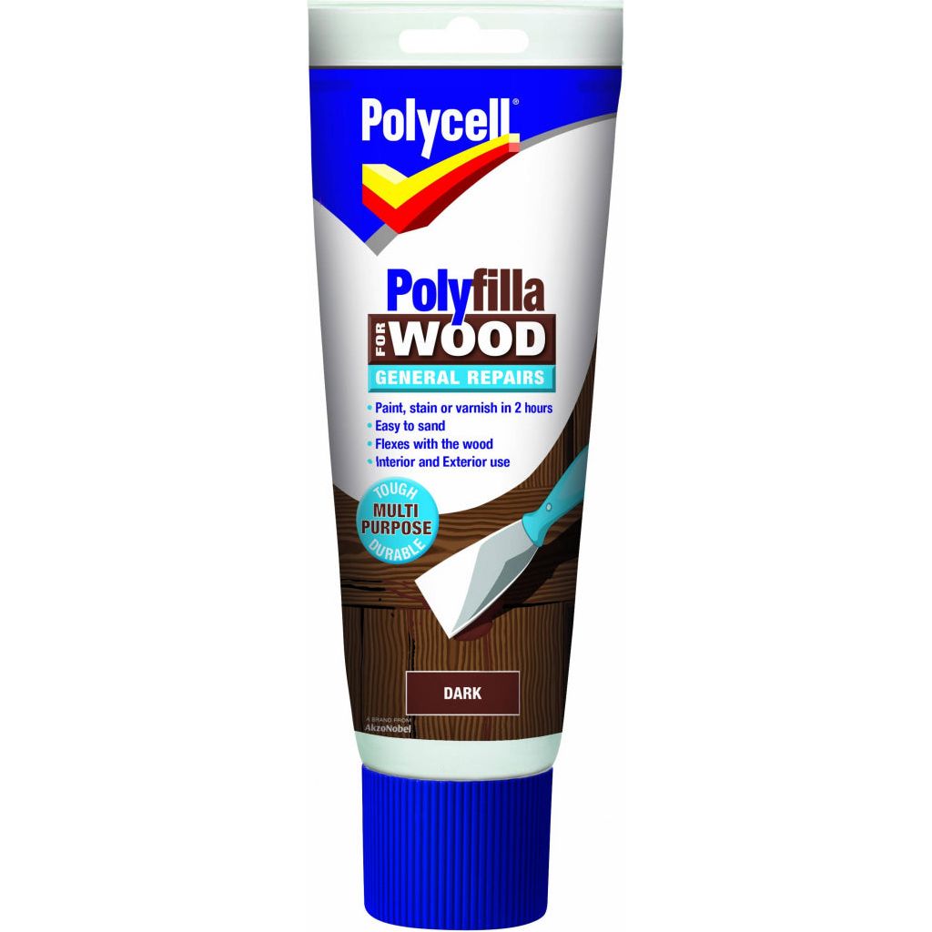 Polycell Polyfilla Wood General Repair Dark Tube 330gm