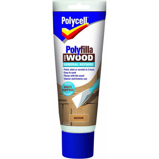 Polycell Polyfilla Wood General Repair Medium Tube 330gm