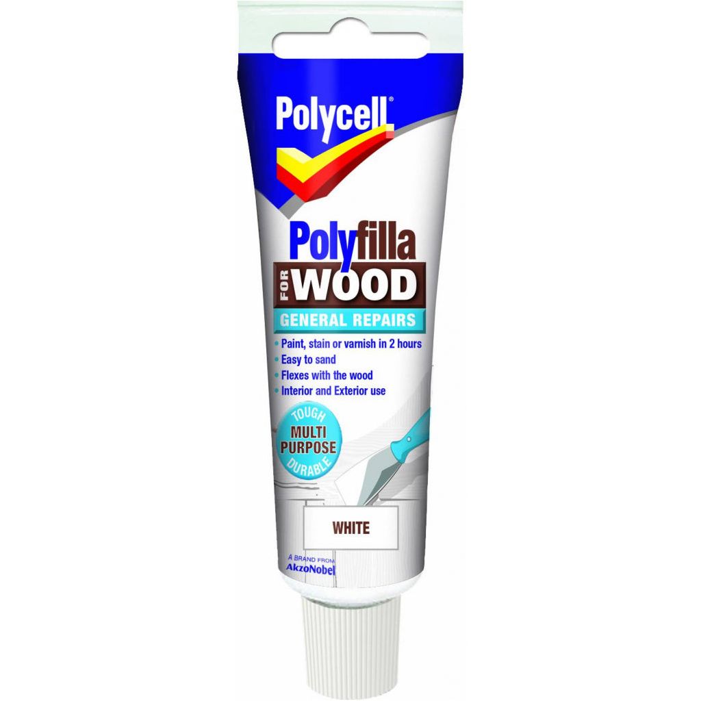 Polycell Polyfilla Wood General Repair White Tube 75gm