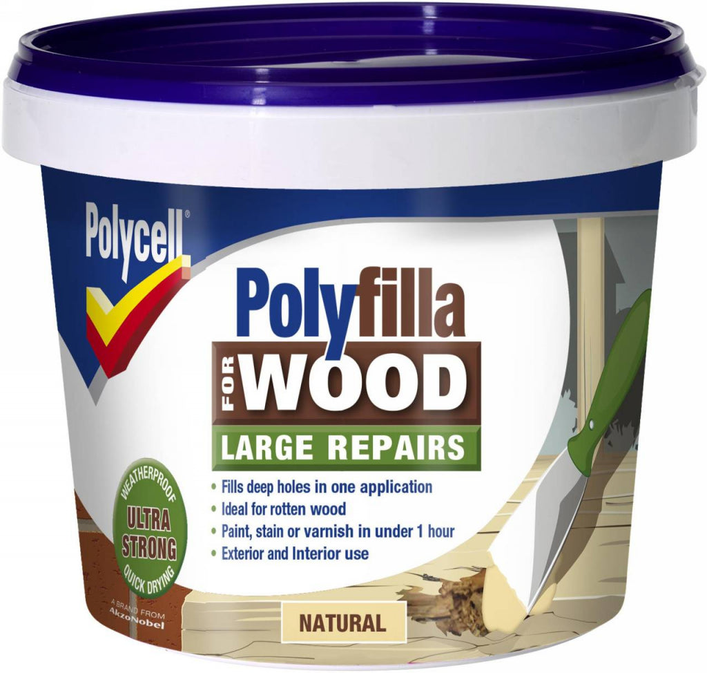 Polycell Polyfilla Para Grandes Reparaciones De Madera