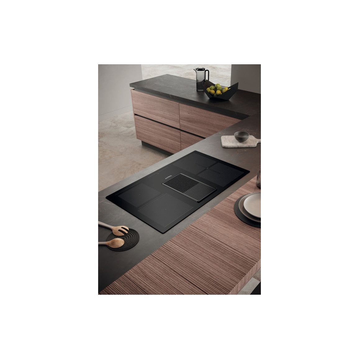 Hotpoint PVH 92 B K/F KIT 90cm Venting Induction Hob - Black