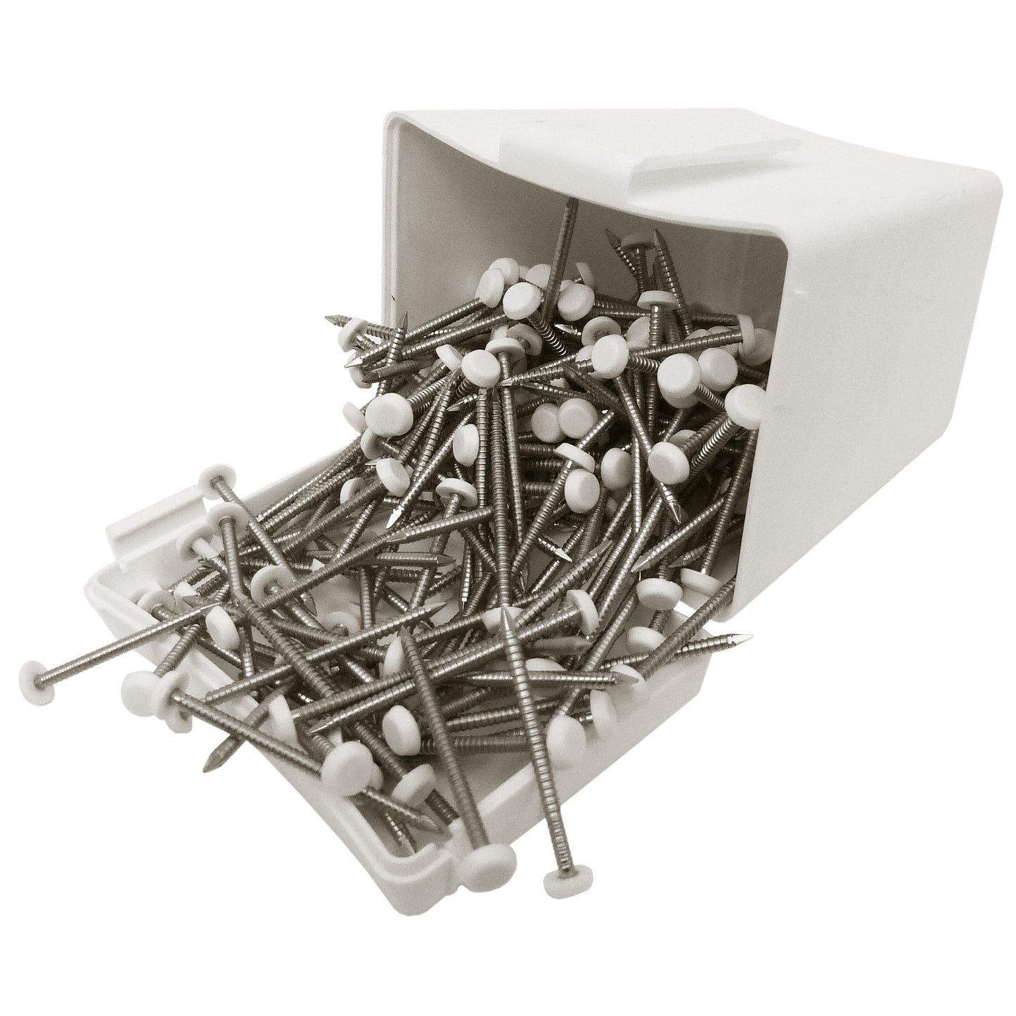 Securfix S/S Plastic Headed Pin White 40mm 50pk