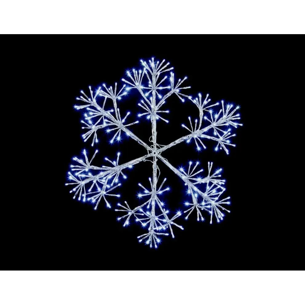 Premier Silver Starburst Snowflake 660 LEDs