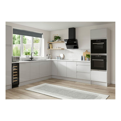 Prima LES002 60cm Straight Glass Splashback - White