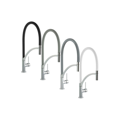 Prima+ Swan Neck Single Lever Mixer Tap w/Pull Out - Gun Metal