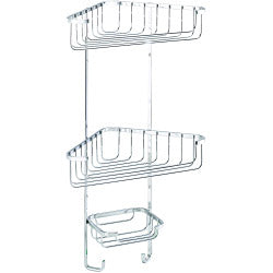 Croydex Corner Basket Three Tier