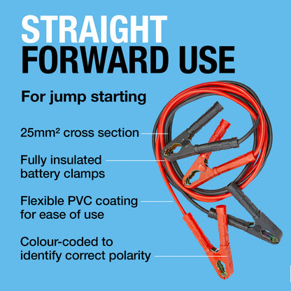 Ring 25mm CCA Booster Cable Maximum Output 350A