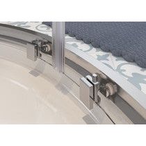 Bayport 800mm 2 Door Easy-Fit Quadrant & Tray Pack - Chrome