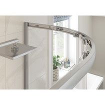 Bayport 800mm 2 Door Easy-Fit Quadrant & Tray Pack - Chrome