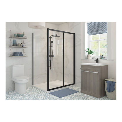 Bayport 1200mm Sliding Door - Black