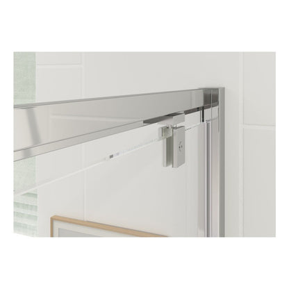 Croxtons 800mm Pivot Door - Chrome