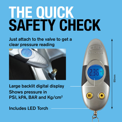Ring Digital tyre keyring gauge