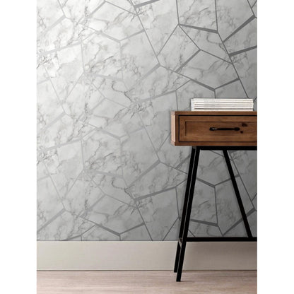 Papier peint blanc Fine Decor Marbles (FD42263)