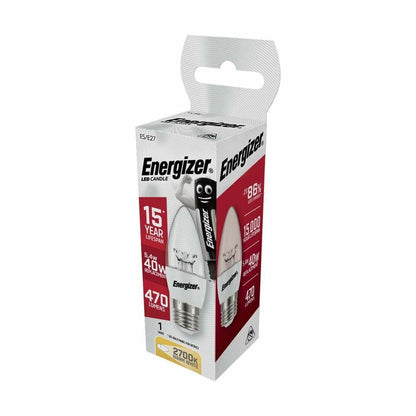 Energizer LED Candle Warm White SBC B15 5.4w 470lm