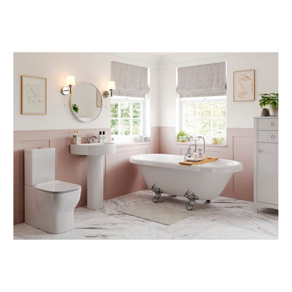 Banham Close Coupled Open Back WC & Soft Close Seat