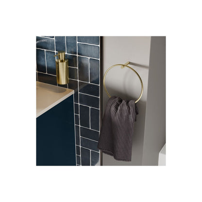 Meuble Lavabo et Vasque Mural à 2 Tiroirs Glen 815 mm - Bleu Profond Mat