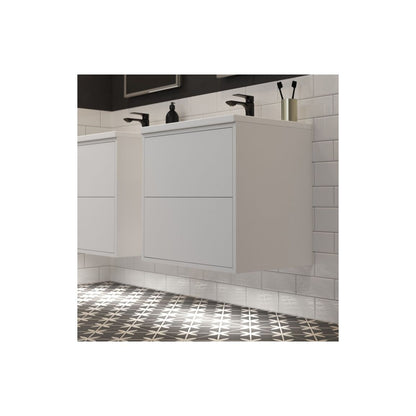 Lavabo suspendido de pared con 2 cajones y 900 mm Frontage - Blanco mate