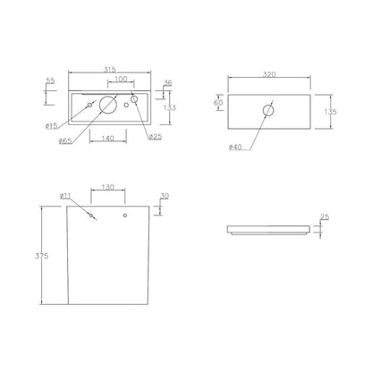 Abana Rimless Close Coupled Open Back WC & Soft Close Seat