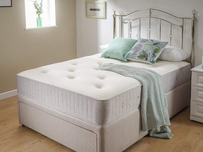 Bamboo Orthopaedic Sprung Divan Bed Set