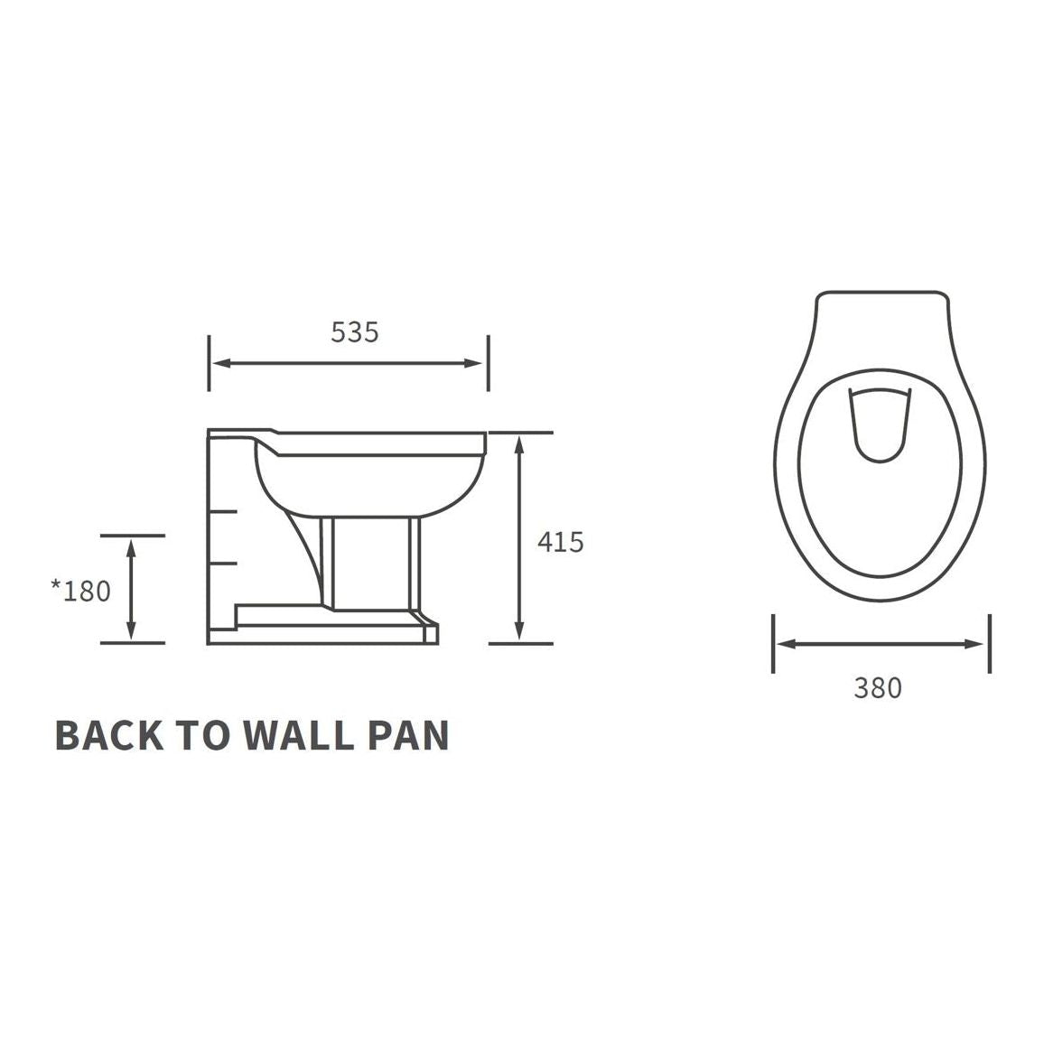 WC dos au mur Bonny et siège à fermeture douce