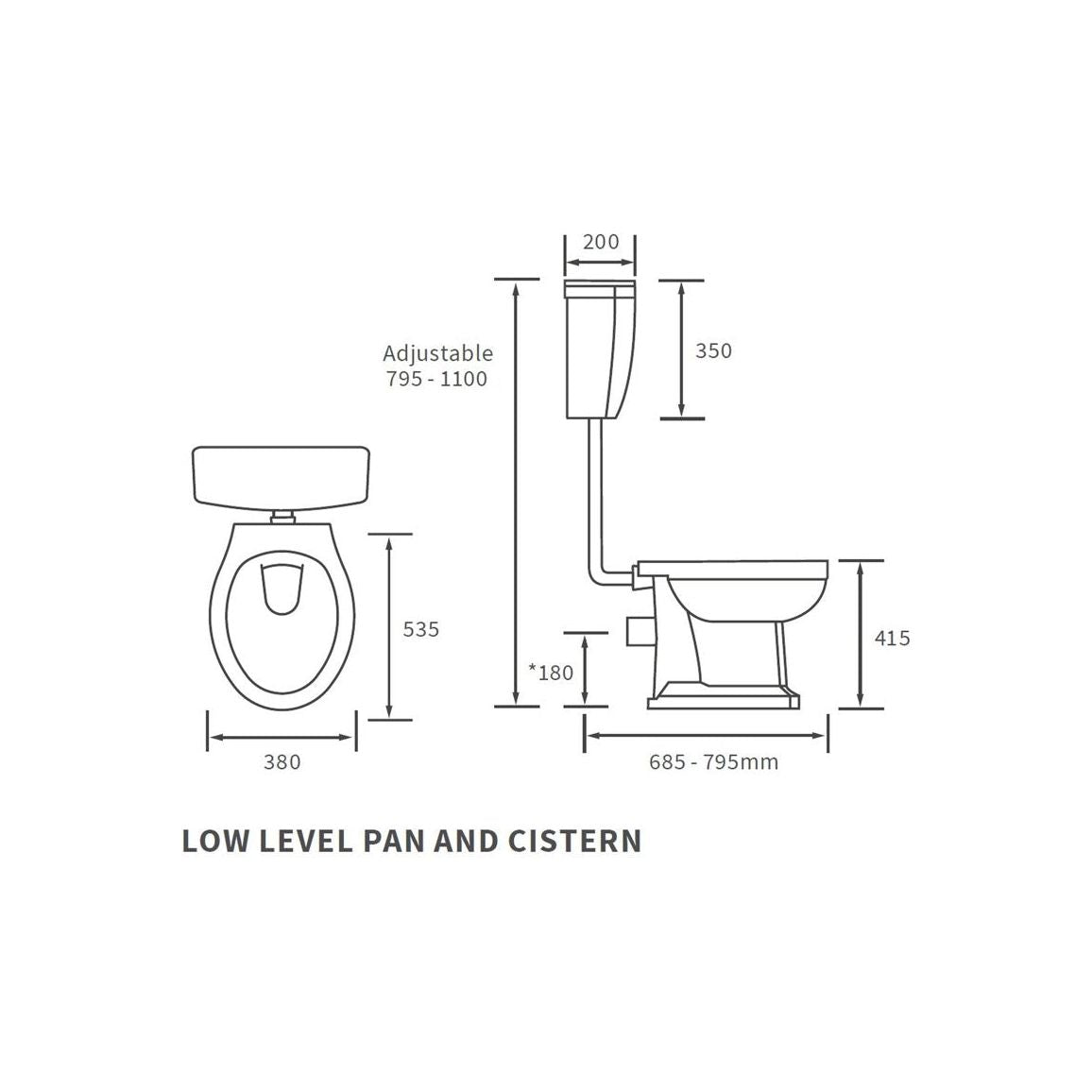 Bonny Low Level WC w/Brushed Brass Finish & Soft Close Seat