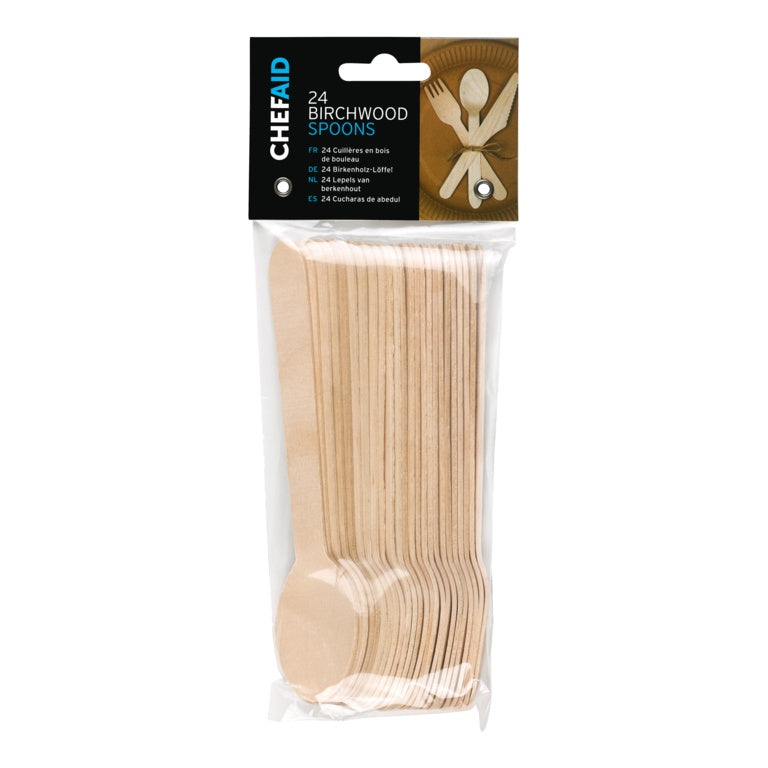 Chef Aid Wooden Cutlery Pack of 24