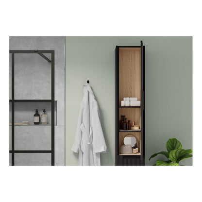 Mueble de lavabo García de 600 mm con 2 puertas - Gris grafito mate