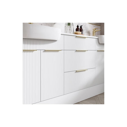 Garcia 1542mm Basin, WC & 3 Drawer Unit Pack (RH) - Matt White