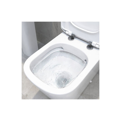 Henshaw Rimless Close Coupled Fully Shrouded Comfort Height WC & Soft Close Seat