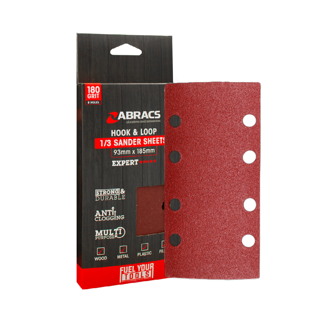 Abracs Orbital Clamped Sander Sheets (8 Holes)