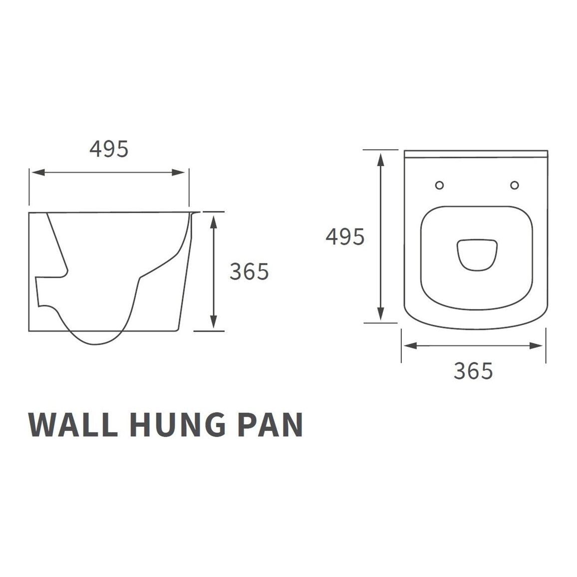 Henshaw Rimless Wall Hung WC & Soft Close Seat