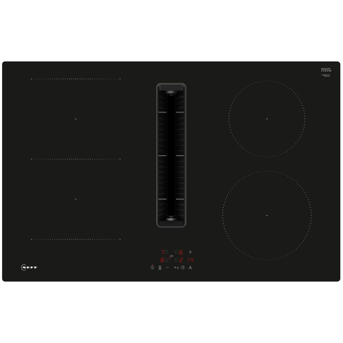 Neff N50 V58NBS1L0 80cm Venting Induction Hob - Black