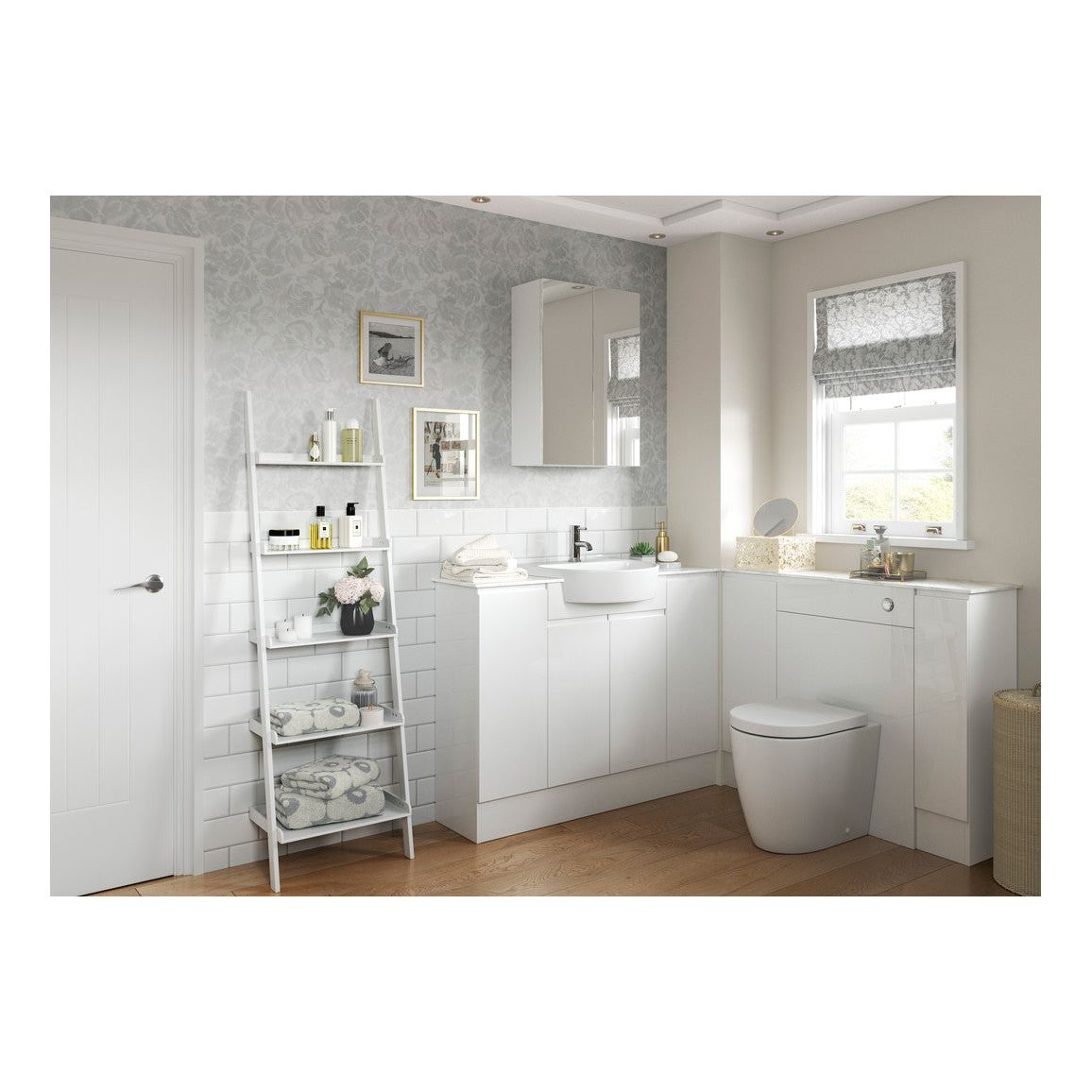 Garrett 600mm WC Unit - White Gloss