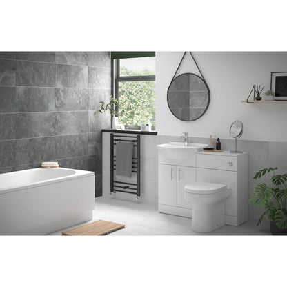 Mueble y lavabo Aspen de 560 mm - Blanco brillante