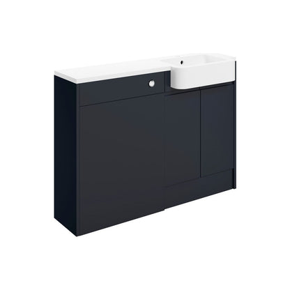 Pack Lavabo et WC Garrett 1242 mm (RH) - Bleu Indigo Mat