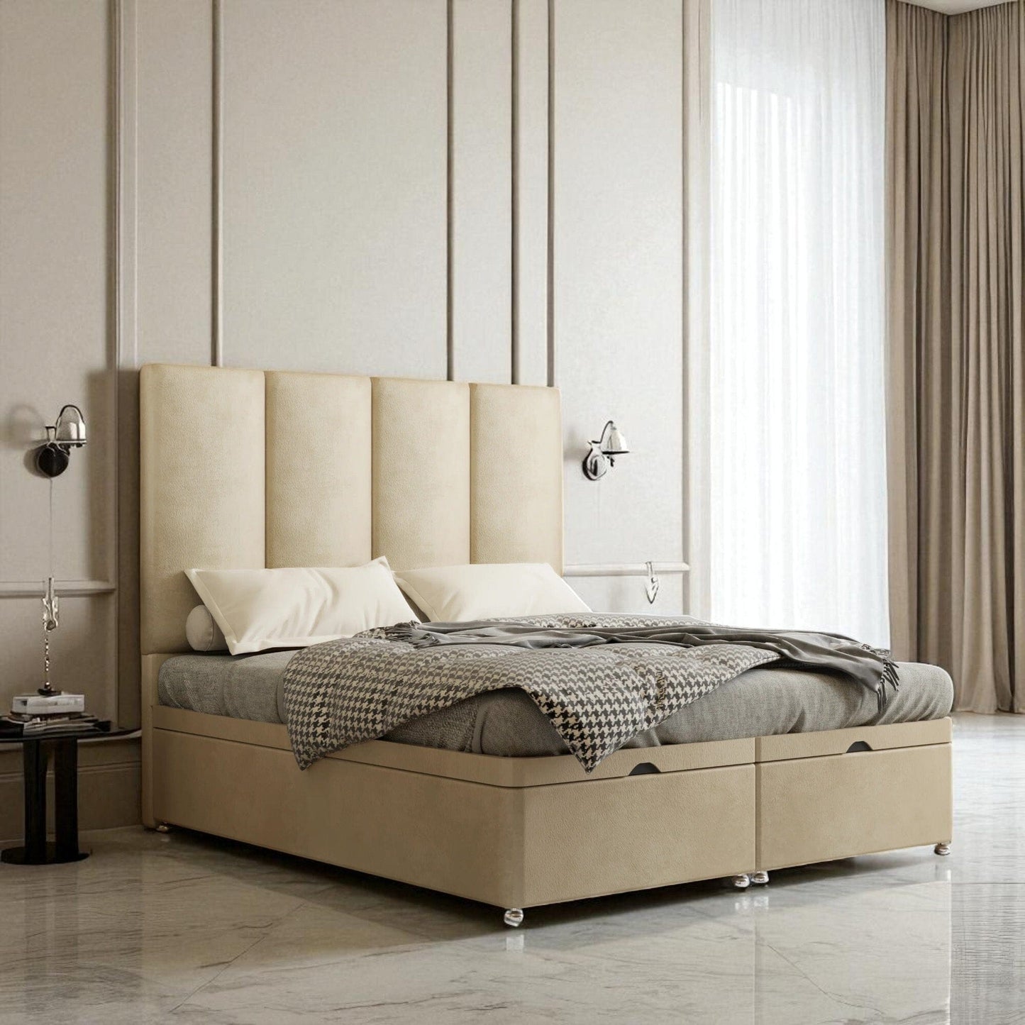 Velluto Ottoman Storage Divan Bed Set
