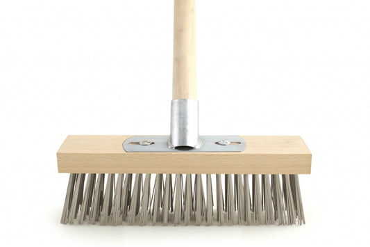 Brosse métallique Bentley avec support et manche en bois