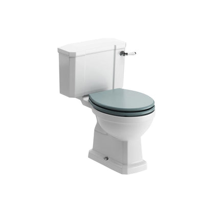 Bonny Close Coupled WC & Sea Green Wood Effect Seat