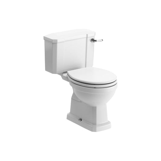 Bonny Close Coupled WC & Satin White Wood Effect Seat