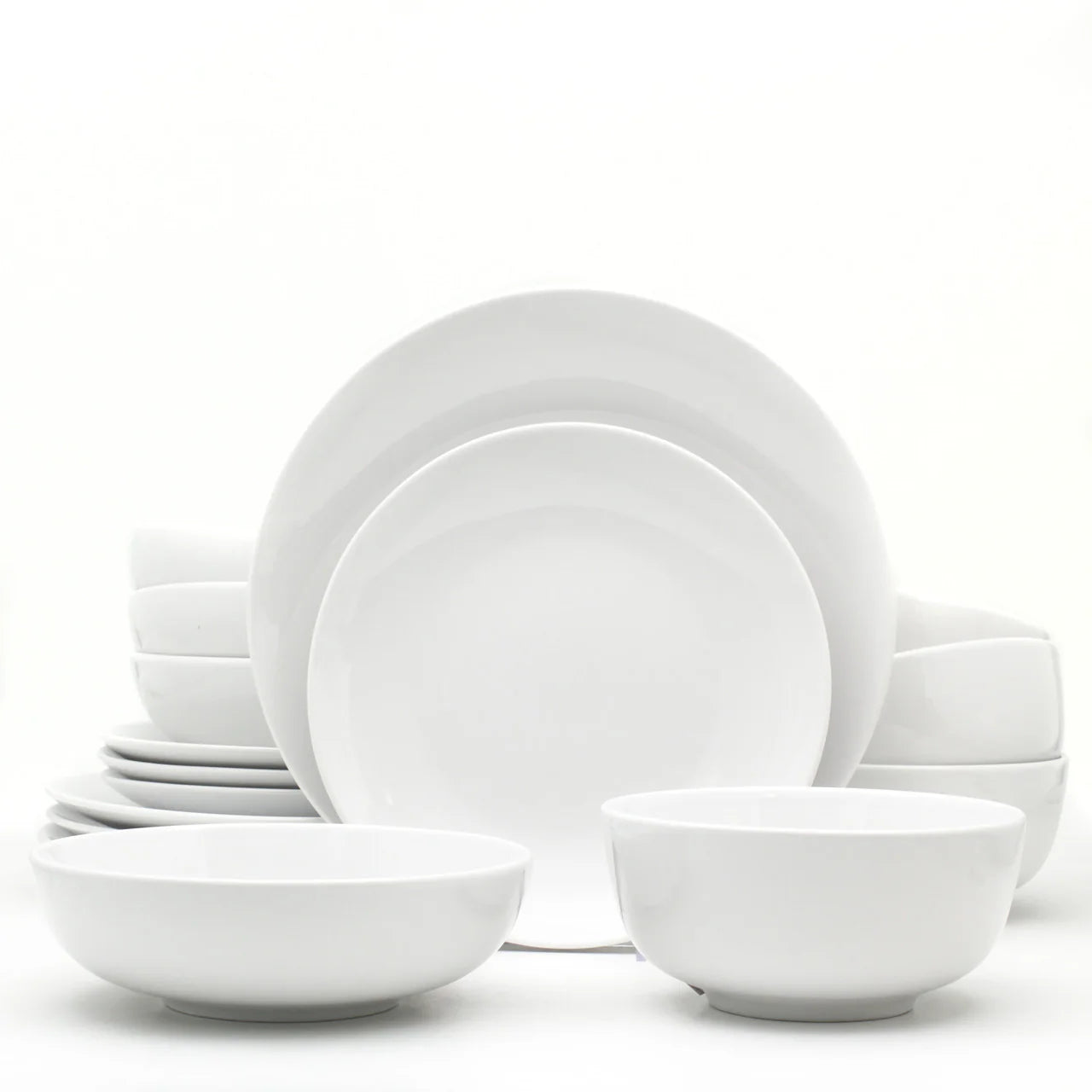 Eurosonic Islington Coupe White Dinner Set